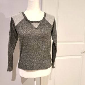 Mudd long sleeve blouse sweater  size small ladies, color grey top